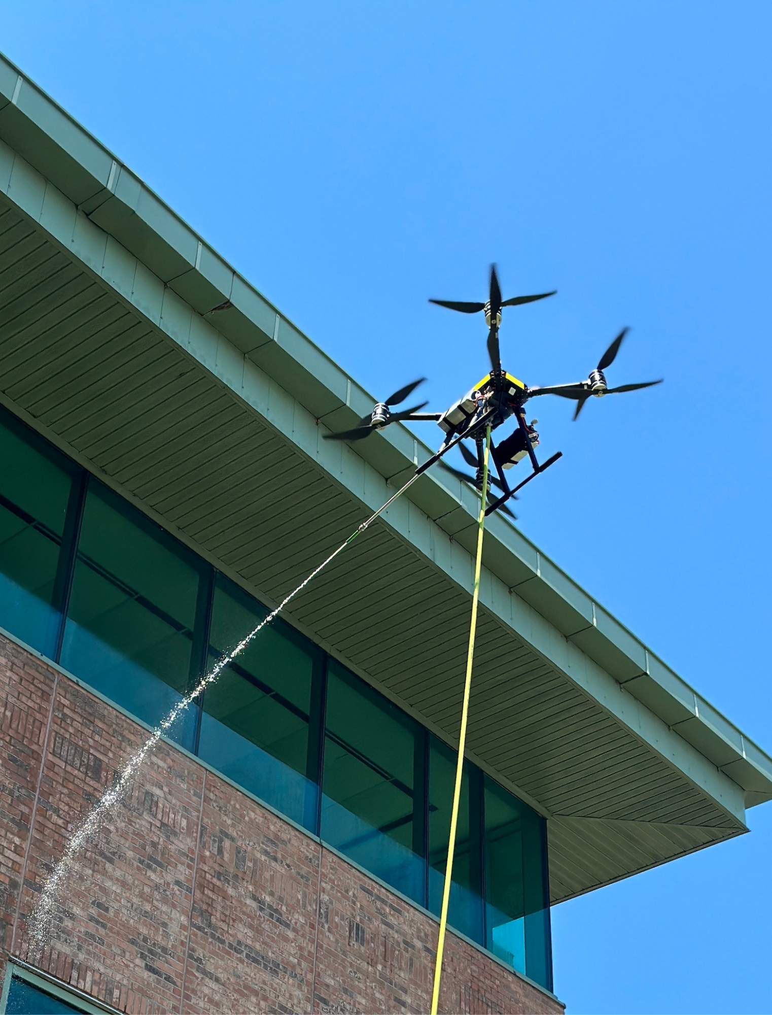 HDP Wash Co. DJI T40 drone used for commercial soft washing